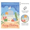 Magnolia Garden Merry Christmas Beach Chair 13 x 18 Inch Polyester Garden Flag - 2 of 2
