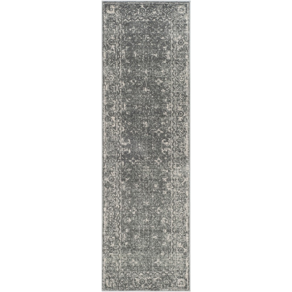 2'2inx15' Asteria Evoke Rug Gray/Ivory - Safavieh