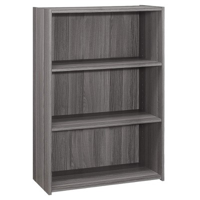 Monarch Specialties Bookshelf Bookcase 4 Tier 36InchH Office Bedroom Laminate Grey Transitional
