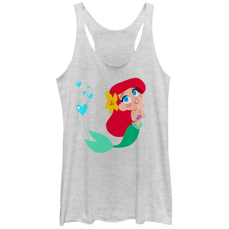 Women's The Little Mermaid Ariel Love Racerback Tank Top, 1 of 4