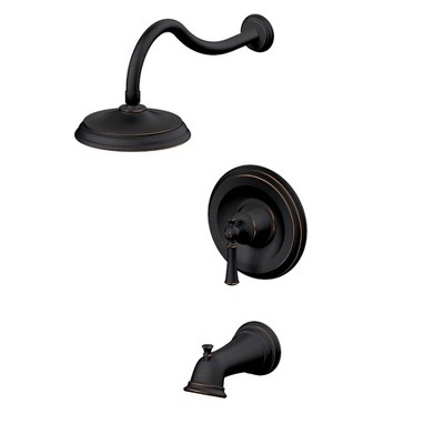 Single Handle Tub and Shower Faucet with Valve and 1.8 GPM Showerhead Oil Rubbed Bronze - Tosca