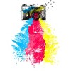 Men's Design By Humans CMYK Shoots By clingcling T-Shirt - 2 of 4