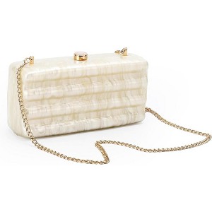 Acrylic Evening Bags, Women's Evening Purses with Chain, Trendy Metal Handle, Women Bag for Wedding Party - 1 of 4