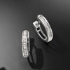 Ross-Simons 0.10 ct. t.w. Diamond Huggie Hoop Earrings in Sterling Silver - 4 of 4