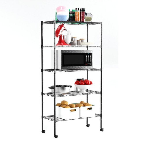 Shelf Organizer Heavy Duty Steel 3 Tier 2024 Adjustable Wire Multiuse Organizing Rack