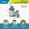 Bestway 1,500 Gallon Sand Filter Pump for 300 to 11,200 Gallon Above Ground Outdoor Swimming Pools with ChemConnect Clean Water Dispenser - 2 of 4