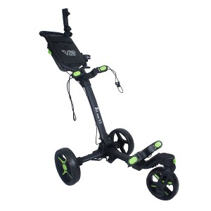 Axglo V2 Golf Push Cart - 3-Wheel - Patented 1-Step Folding System - 1 of 4