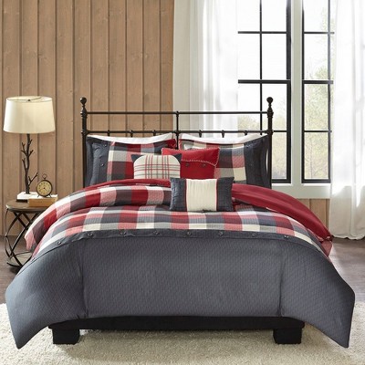 6Pcs Duvet Set, Farmhouse Cozy Bedding Set, Polyester Bed Comforter