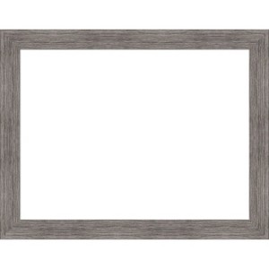 Amanti Art Pinstripe Plank Grey Narrow Framed Dry Erase Magnetic Board - 1 of 4