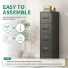 Munora - 4-Drawer Vertical File Cabinet with Lock - Heavy Duty for A4/Letter/Legal Files - Black - 4 of 4