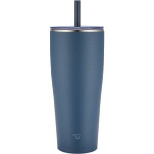 Zojirushi 30oz Stainless Steel Tumbler Navy Blue: Insulated Travel Cup, Silicone Lid, Hand Wash - 1 of 4