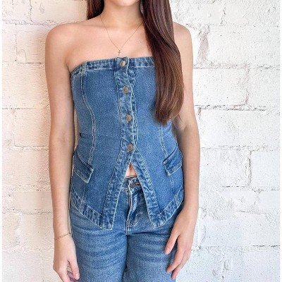 Women's Vintage Vibe Top - Blue Blush