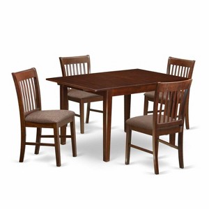 Medieval Dining Set - Small Table & Chairs - Hardwood Dining Room Furniture - 1 of 4