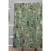 Ninola Design Watercolor Pine Spruces Christmas Shower Curtain - Deny Designs - 2 of 3