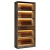 Resenkos Wood Bookshelf, Sturdy Display Shelf, Storage Shelf, Tall Shelving Unit, Space-Saving Home Decor, Gray - 4 of 4
