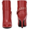 BLISSFUL STEP Pointed Toe with Buckle Dressy Stiletto Heel Ankle Boots for Women - 2 of 4