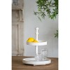 Moda Furnishings Two-Tiered Round Wooden Tray, White - 2 of 4