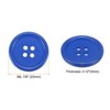 Unique Bargains Resin Craft Snap Round Flat 4-Hole Sewing Buttons 50 Pcs - 2 of 4