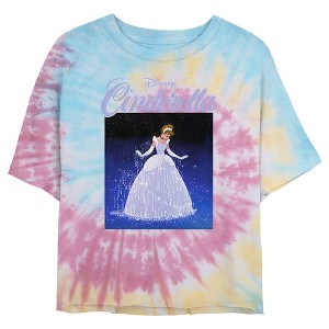 Juniors Womens Cinderella Magic Gown MomentCrop T-Shirt - 1 of 4