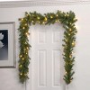 National Tree Company Pre-Lit Artificial Christmas Garland, Green, Norwood Fir, White Lights, Battery Operated, Christmas Collection, 9 Feet - 2 of 4