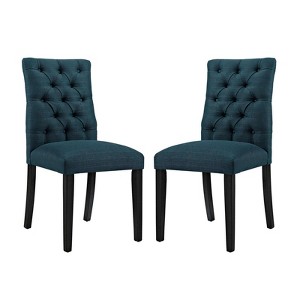Modway Duchess Dining Chair Fabric Set of 2 - Azure - 1 of 4