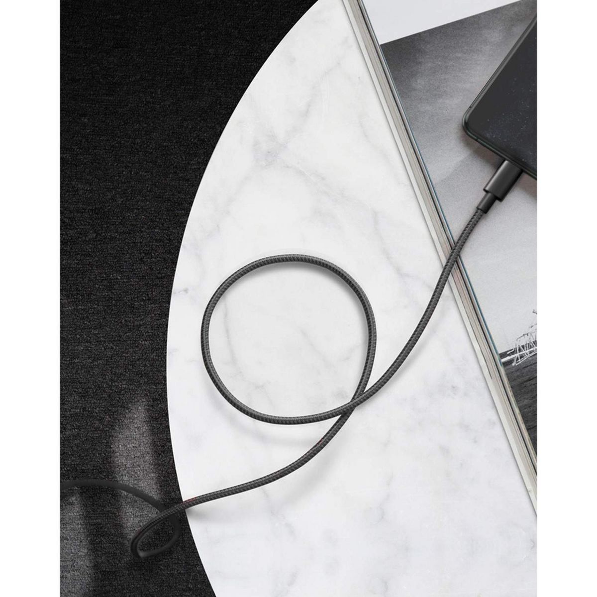 Anker New Nylon USB C to Lightning Cable, MFi-Certified Cord (6 ft, Black) | For iPhone 14 Series and More - thumbnail 6