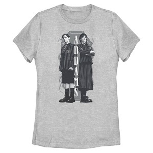 Womens Wednesday Addams Siblings T Shirt - 1 of 4
