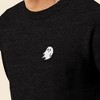 Dalix Ghost Embroidered Crewneck Long Sleeve Sweatshirt Fleece Men - 4 of 4