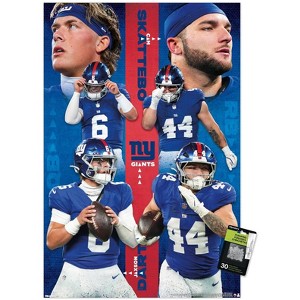 Trends International NFL New York Giants - Jaxson Dart & Cam Skattebo 25 Unframed Wall Poster Prints - 1 of 4