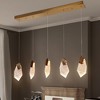 LNC Marvinbell Luxury and Glam Teardrop Integrated LED Crystal Kitchen Island  Lights, Gold ,4.3in/14.5in/37.4in - 2 of 4