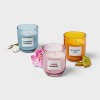3pk Votive Candle Set - Caribbean Cocktail and Sparkling Kiwi and Lotus Bloom - Room Essentials™ - 3 of 3