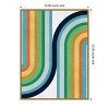 Amanti Art Colorful curved lines 2 by Vitor Costa Framed Canvas Wall Art - 4 of 4