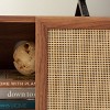Silvanna 2 Door Media Stand - MED9604 - Walnut/Natural - Safavieh - 2 of 4