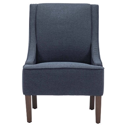 Swoop Arm Accent Chair Dark Blue - Wovenbyrd : Target