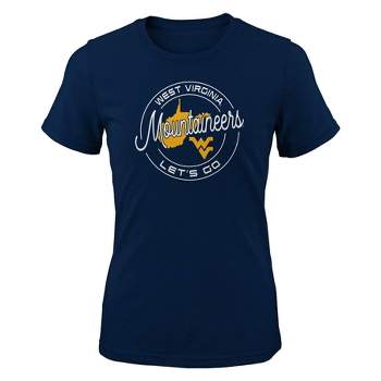 NCAA West Virginia Mountaineers Girls' Short Sleeve Crew Neck T-Shirt