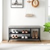 Garvee Shoe Bench, Storage Bench, Entryway Bench with Cushion, Shoe Shelf with Seat, Space-Saving, Modern Style, for Living Room, Bedroom, Hallway - 2 of 4