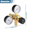 Unique Bargains Car Dual Gauge Argon CO2 Regulator Gauge Pressure CGA580 Gas Weld Regulator 5.91" Black 1PC - 2 of 3