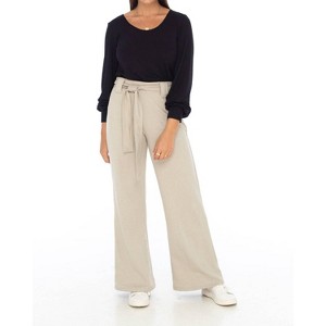 Women's Loungewear Wide Leg Pants - SKEMO - 1 of 2