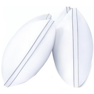 Itopfox Queen Size Pillows Set of 2, Hotel Quality Down Alternative Gusseted Pillows for Side, Back or Stomach Sleepers, White - 1 of 4