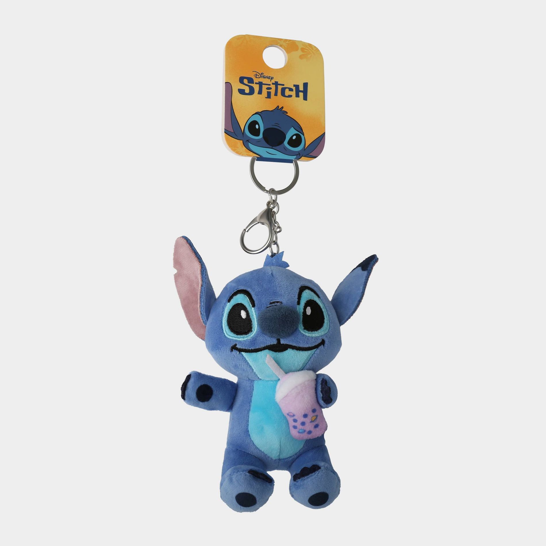 Disney Kids' Plush Stitch Bag Charm - Blue