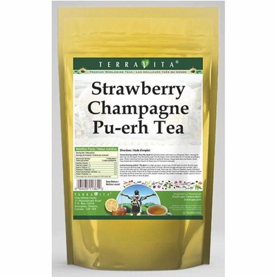 TerraVita Strawberry Champagne Pu-erh Tea (50 tea bags, ZIN: 538717, 1-Pack)