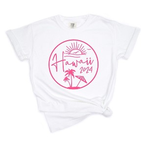 Simply Sage Market Women's Hawaii 2024 Short Sleeve Garment Dyed Tee - 1 of 3