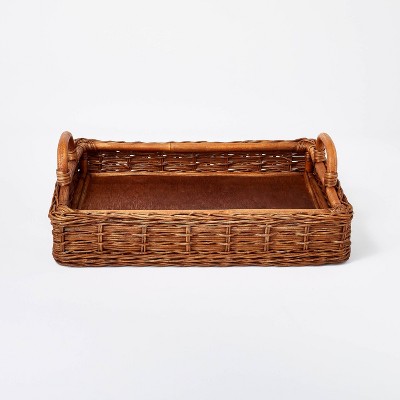 Rattan Rectangle Woven Tray - Threshold™ designed with Studio Mcgee