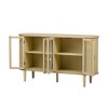 Okak Retro Minimalist Curved Kitchen Sideboard with Gold Handles and Adjustable Dividers for Living Room - 2 of 4