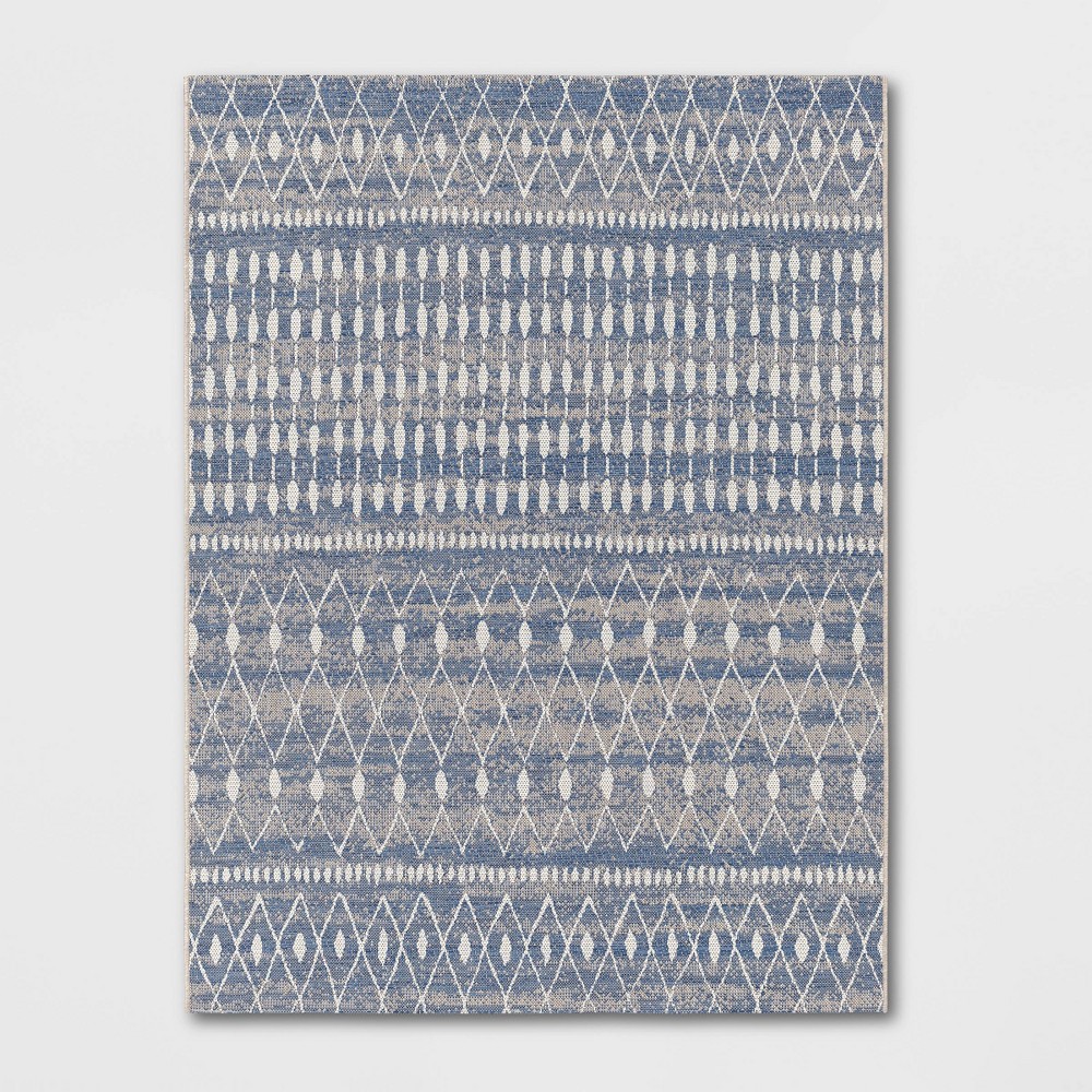 Photos - Area Rug 8'9"x12' Neutral Moroccan Indoor/Outdoor Rug, UV & Stain Resistant - Threshold™: Machine Made Polypropylene