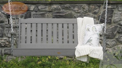 Federal Blue 4' Poly Lumber Porch Swing with Chains
