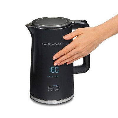 Hamilton Beach 1.7L Black Stainless Steel Digital Kettle