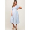 PinkBlush Light Blue Smocked Ruffle Maternity Dress - 2 of 4
