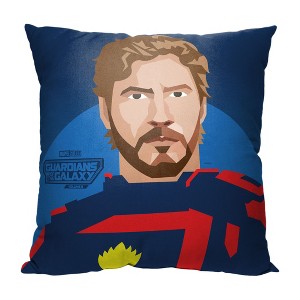 Marvel Guardians Of The Galaxy 3 Starlord Throw Pillow 18x18 Inches - 1 of 2