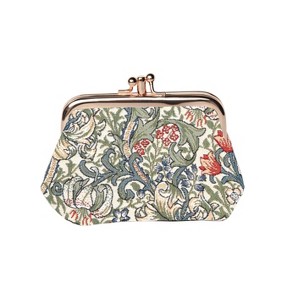 Signare USA William Morris Golden Lily Green Frame Purse with Clasp - 1 of 1
